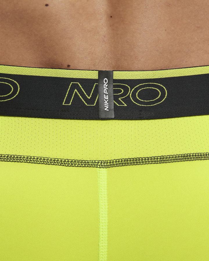 Pantalones Cortos Nike Pro Dri-FIT Hombre Verde Negras | QEMYP-7685