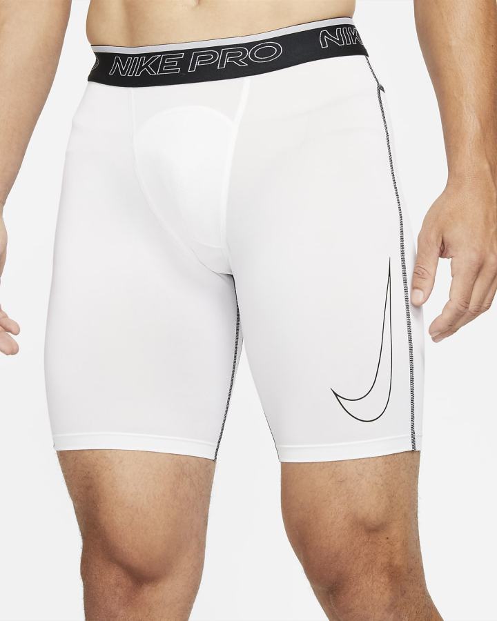 Pantalones Cortos Nike Pro Dri-FIT Long Hombre Blancas Negras | FTRPU-8152