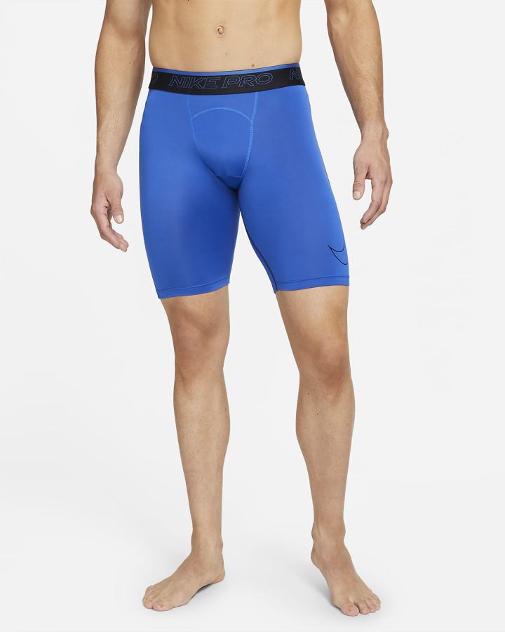 Pantalones Cortos Nike Pro Dri-FIT Long Hombre Azul Real Negras | GKMBR-5092