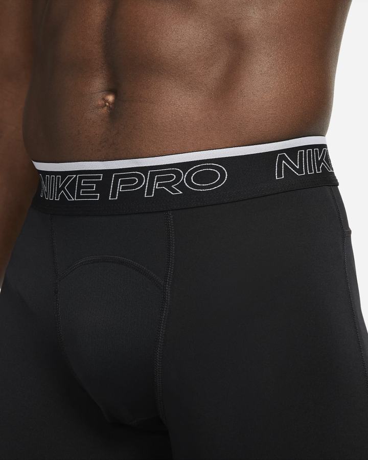 Pantalones Cortos Nike Pro Dri-FIT Long Hombre Negras Blancas | IPOBF-2801