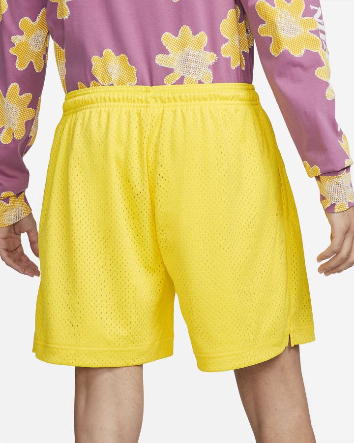 Pantalones Cortos Nike Sportswear Authentics Mesh Hombre Amarillo Blancas | CTHXR-7301