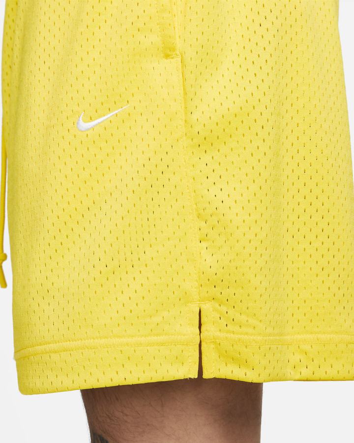 Pantalones Cortos Nike Sportswear Authentics Mesh Hombre Amarillo Blancas | CTHXR-7301