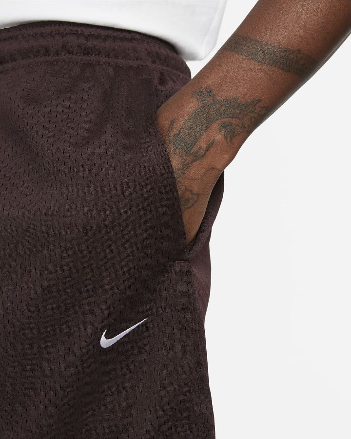 Pantalones Cortos Nike Sportswear Authentics Mesh Hombre Marrones Blancas | KGAUH-9716