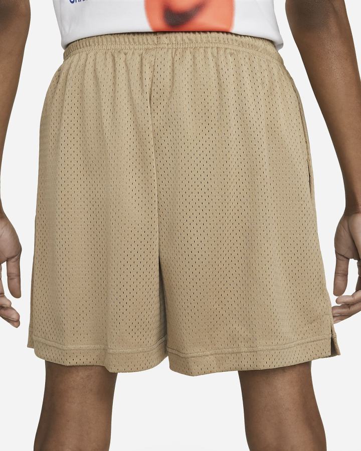 Pantalones Cortos Nike Sportswear Authentics Mesh Hombre Kaki Blancas | PZIOX-9350