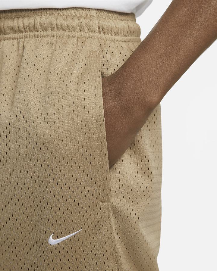Pantalones Cortos Nike Sportswear Authentics Mesh Hombre Kaki Blancas | PZIOX-9350