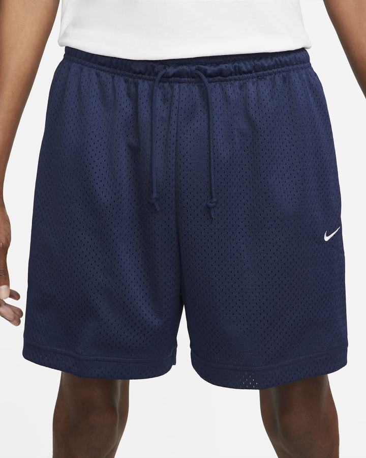 Pantalones Cortos Nike Sportswear Authentics Mesh Hombre Azul Marino Blancas | QEUIO-4691