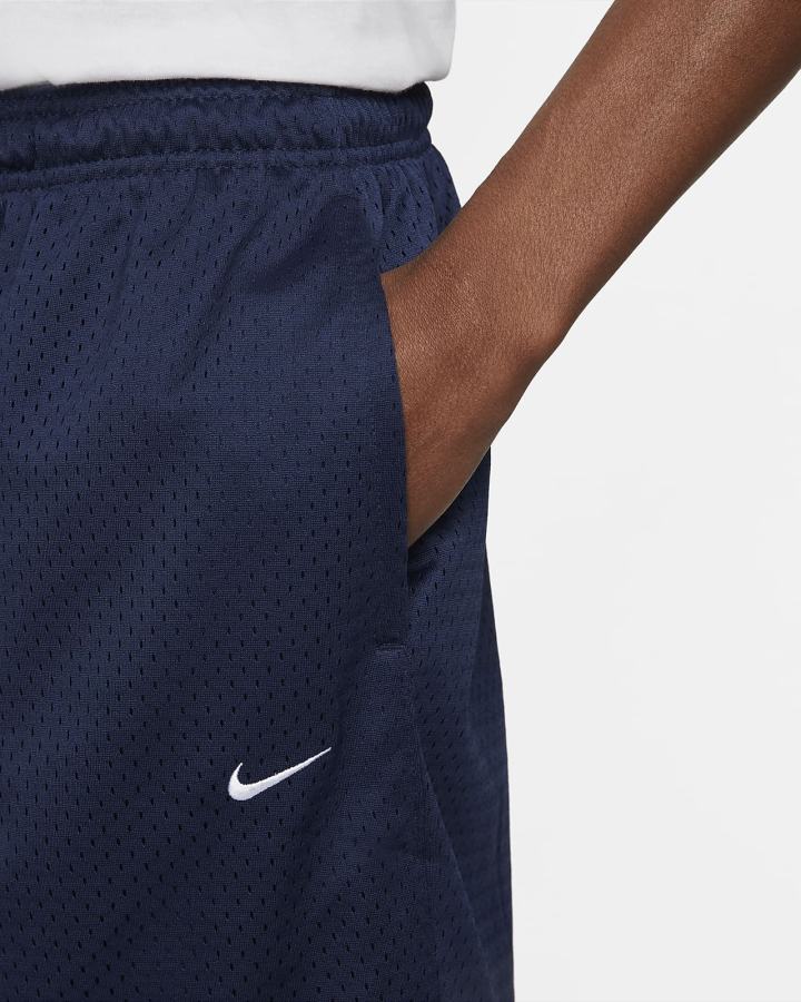 Pantalones Cortos Nike Sportswear Authentics Mesh Hombre Azul Marino Blancas | QEUIO-4691