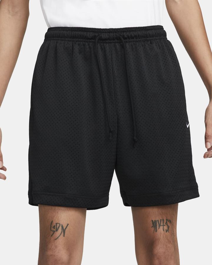 Pantalones Cortos Nike Sportswear Authentics Mesh Hombre Negras Blancas | RHNQX-6450