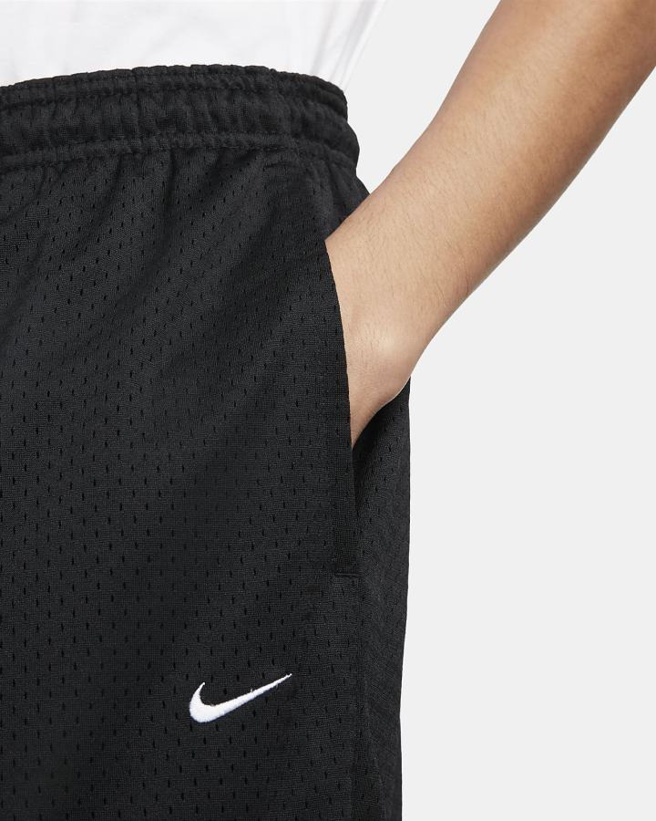Pantalones Cortos Nike Sportswear Authentics Mesh Hombre Negras Blancas | RHNQX-6450