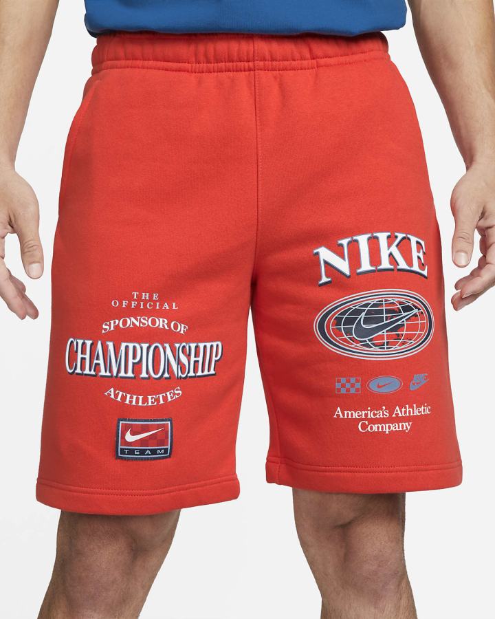 Pantalones Cortos Nike Sportswear Club Americana Hombre Rojas | JPQVN-6587