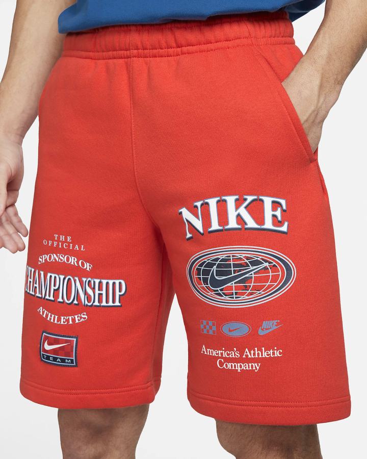 Pantalones Cortos Nike Sportswear Club Americana Hombre Rojas | JPQVN-6587