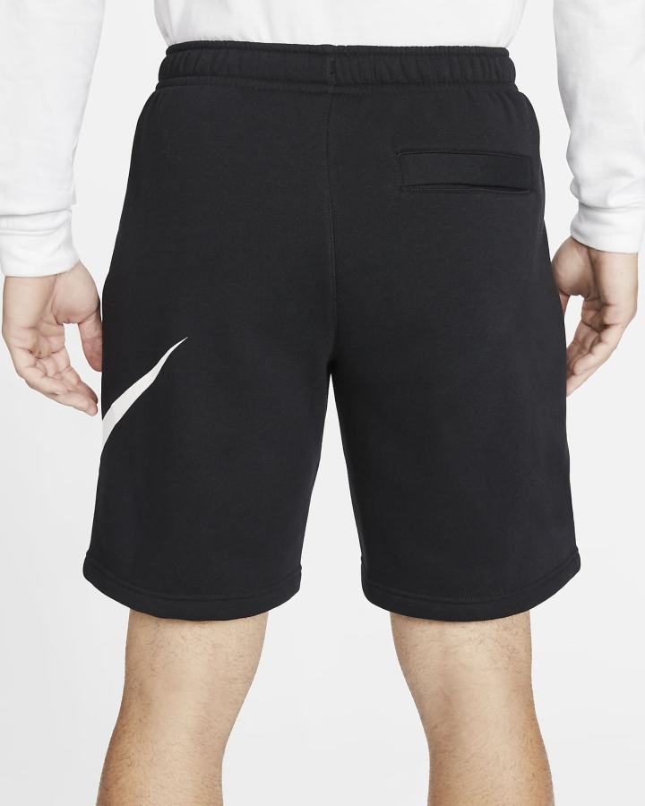 Pantalones Cortos Nike Sportswear Club Estampadas Hombre Negras Blancas | HSNIO-5274