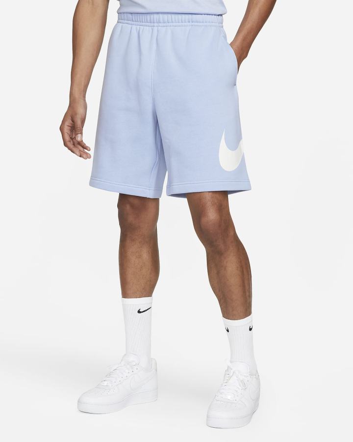 Pantalones Cortos Nike Sportswear Club Estampadas Hombre Azules Claro | IANEV-8209