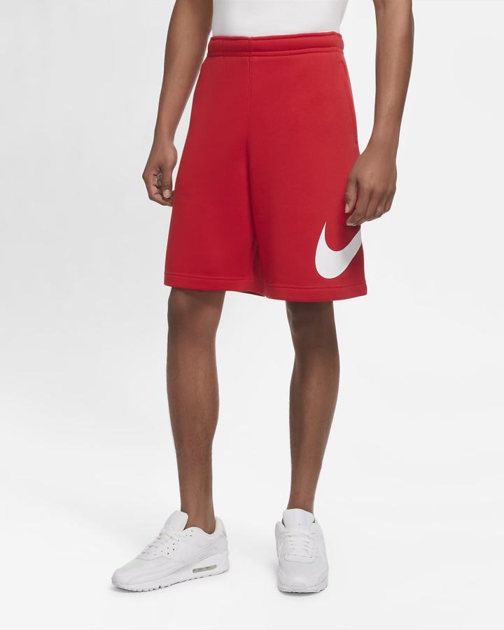 Pantalones Cortos Nike Sportswear Club Estampadas Hombre Rojas Blancas | RNGKM-7125