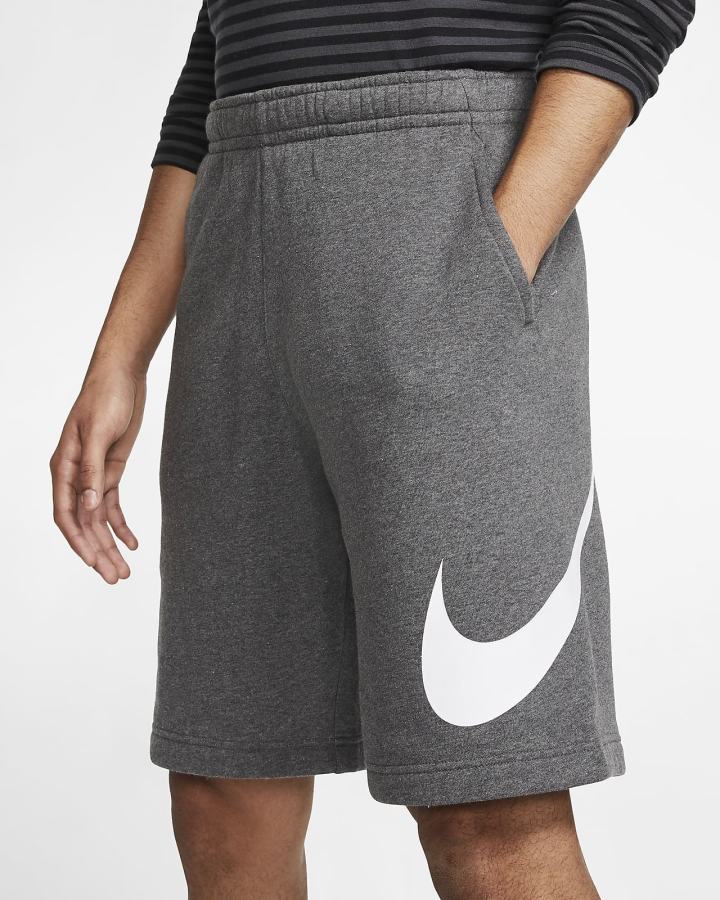 Pantalones Cortos Nike Sportswear Club Estampadas Hombre Gris Blancas | RYVSA-8156