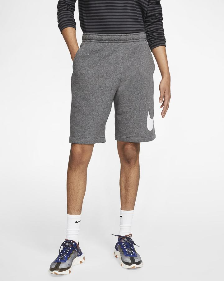 Pantalones Cortos Nike Sportswear Club Estampadas Hombre Gris Blancas | RYVSA-8156
