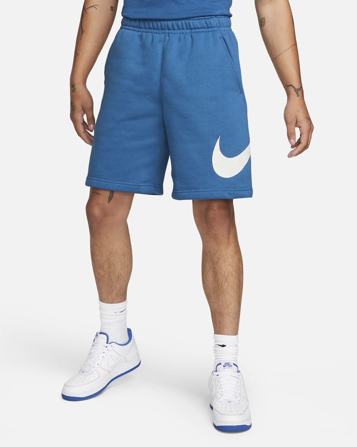Pantalones Cortos Nike Sportswear Club Estampadas Hombre Azules Oscuro | ZIKPL-8971