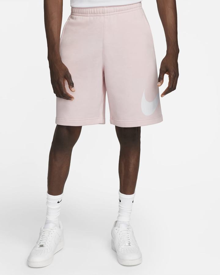 Pantalones Cortos Nike Sportswear Club Estampadas Hombre Rosas Blancas | ZQCUO-3570