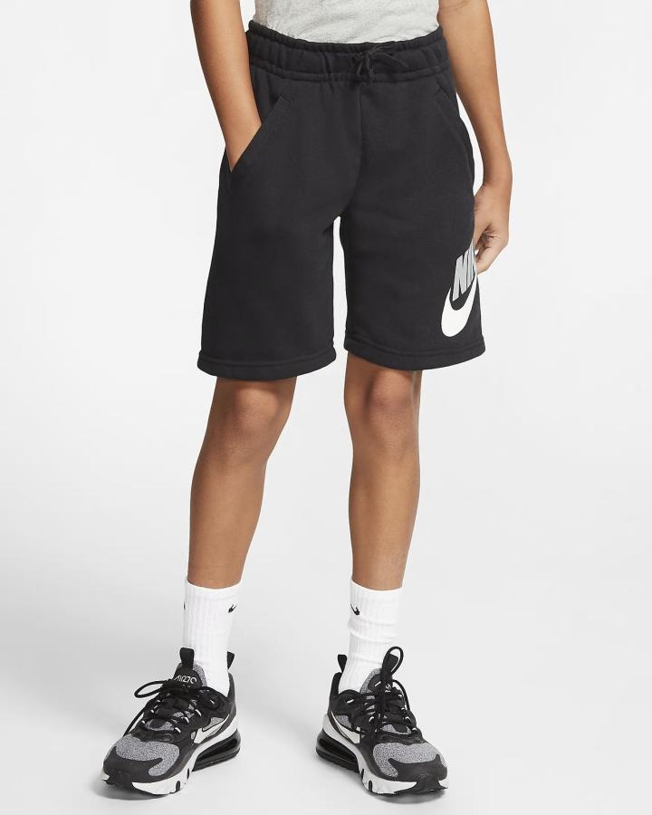 Pantalones Cortos Nike Sportswear Club Fleece Kids Niño Negras | CVOBD-4638