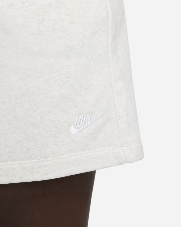 Pantalones Cortos Nike Sportswear Club Fleece Mid-Rise Mujer Beige Blancas | GYVFK-4570