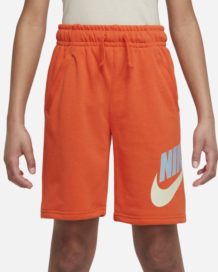 Pantalones Cortos Nike Sportswear Club Fleece Kids Niño Naranjas | JVMTF-4251