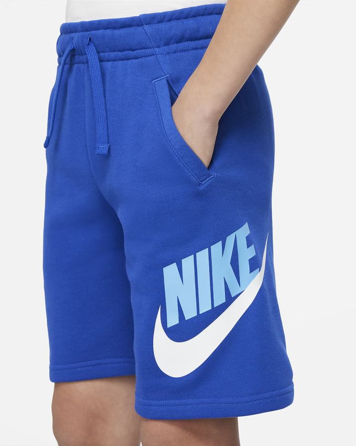 Pantalones Cortos Nike Sportswear Club Fleece Kids Niño Azul Real Azules | NFDVK-3709
