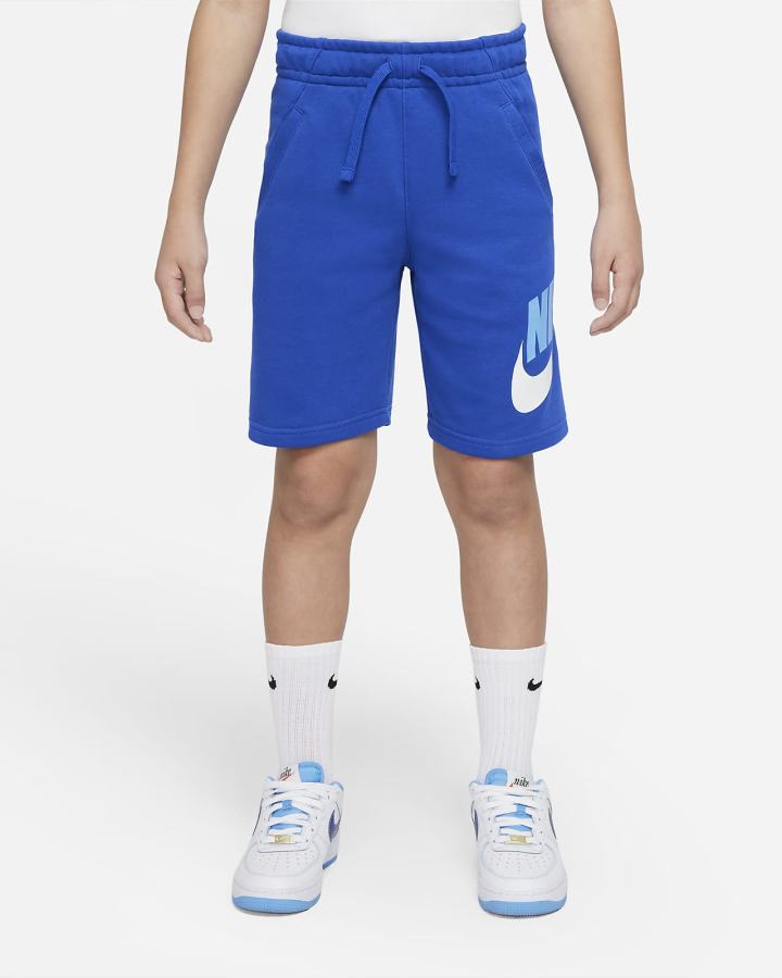 Pantalones Cortos Nike Sportswear Club Fleece Kids Niño Azul Real Azules | NFDVK-3709