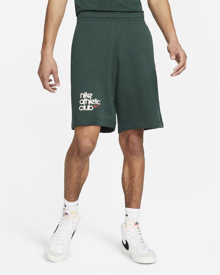 Pantalones Cortos Nike Sportswear Club French Terry Hombre Verde | NVQTM-0284