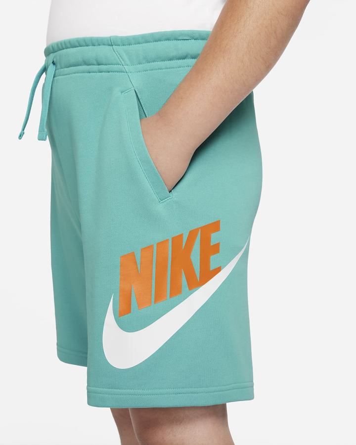 Pantalones Cortos Nike Sportswear Club Fleece Kids Niño Turquesa Amarillo Oscuro | PGHIK-6082