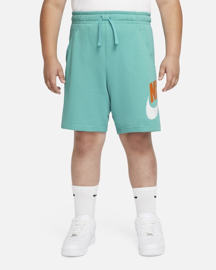 Pantalones Cortos Nike Sportswear Club Fleece Kids Niño Turquesa Amarillo Oscuro | PGHIK-6082