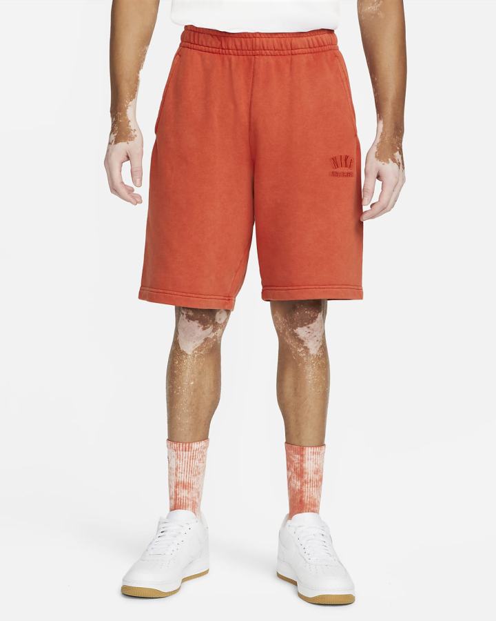 Pantalones Cortos Nike Sportswear Club Fleece French Terry Hombre Naranjas | PHQOU-1523