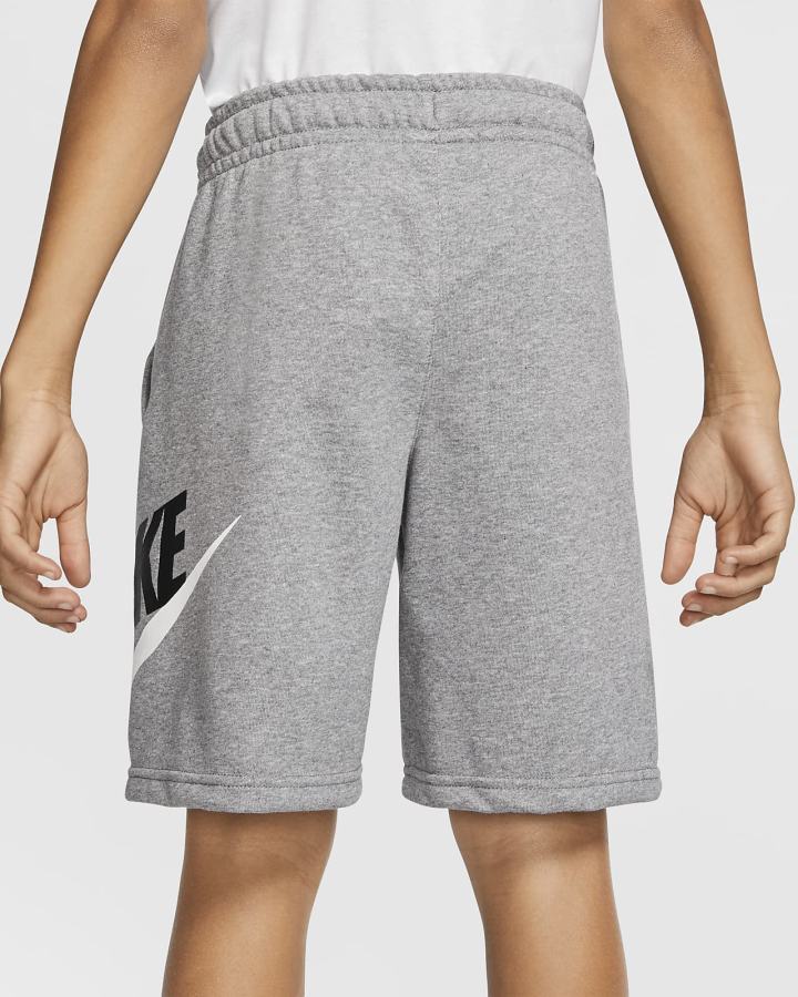 Pantalones Cortos Nike Sportswear Club Fleece Kids Niño Gris Oscuro | PVAQB-7035