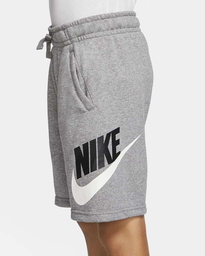 Pantalones Cortos Nike Sportswear Club Fleece Kids Niño Gris Oscuro | PVAQB-7035