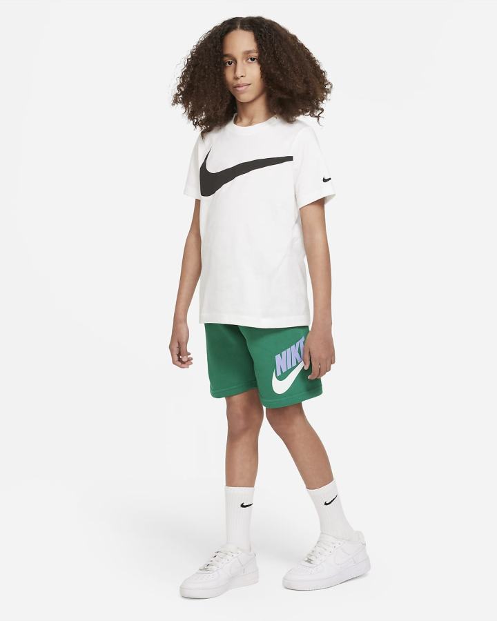Pantalones Cortos Nike Sportswear Club Fleece Kids Niño Verde | PZUXA-5280