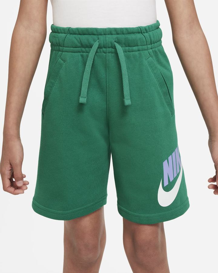 Pantalones Cortos Nike Sportswear Club Fleece Kids Niño Verde | PZUXA-5280