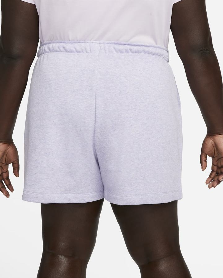 Pantalones Cortos Nike Sportswear Club Fleece Mid-Rise Mujer Blancas | SEJOG-0394