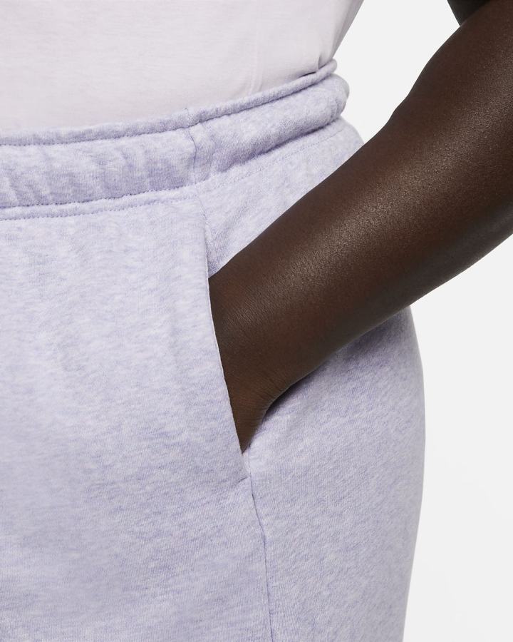 Pantalones Cortos Nike Sportswear Club Fleece Mid-Rise Mujer Blancas | SEJOG-0394