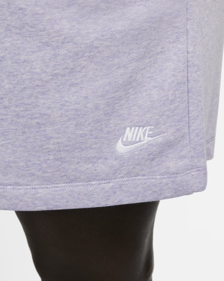 Pantalones Cortos Nike Sportswear Club Fleece Mid-Rise Mujer Blancas | SEJOG-0394