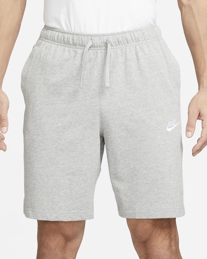 Pantalones Cortos Nike Sportswear Club Hombre Gris Oscuro Blancas | UXVWE-6407
