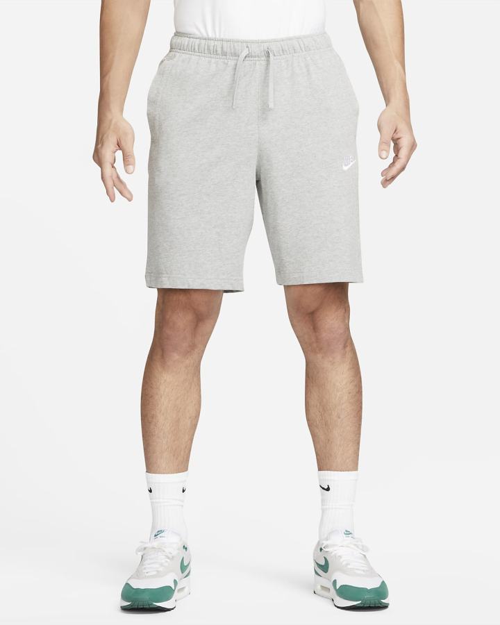 Pantalones Cortos Nike Sportswear Club Hombre Gris Oscuro Blancas | UXVWE-6407