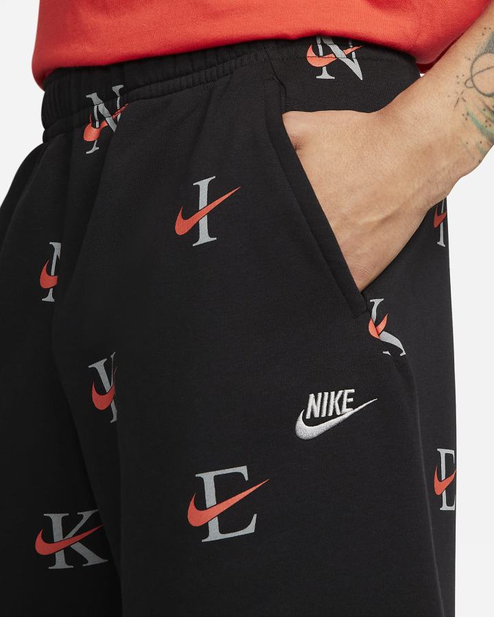 Pantalones Cortos Nike Sportswear Club Hombre Negras Naranjas | WMVBC-0168