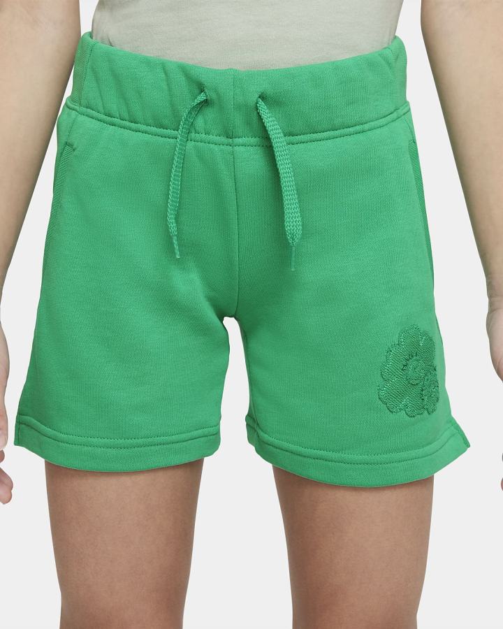 Pantalones Cortos Nike Sportswear Club Kids French Terry Mama Niña Verde | LENSZ-7120