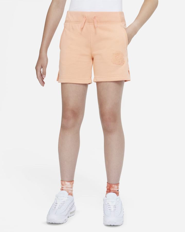 Pantalones Cortos Nike Sportswear Club Kids French Terry Mama Niña Rojas | SRZBX-8173