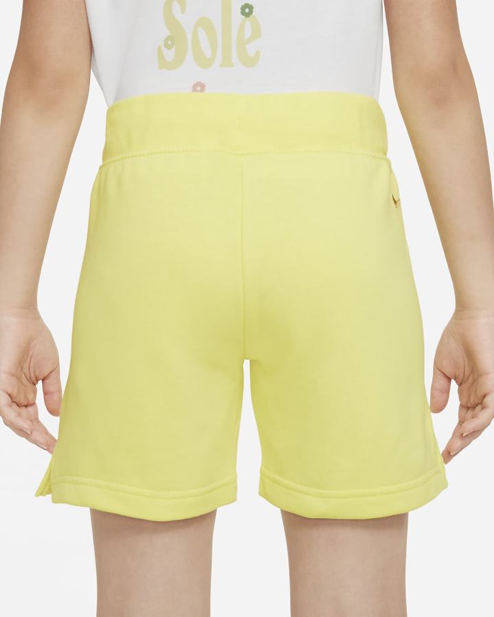 Pantalones Cortos Nike Sportswear Club Kids French Terry Mama Niña Amarillo | WUDSQ-0625
