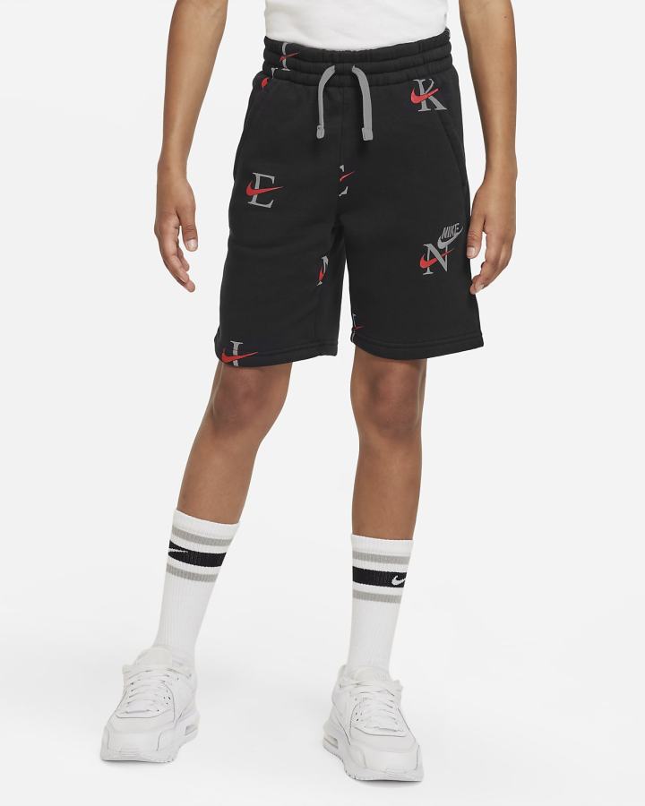 Pantalones Cortos Nike Sportswear Club Kids Niño Negras Naranjas | XVKBU-3694