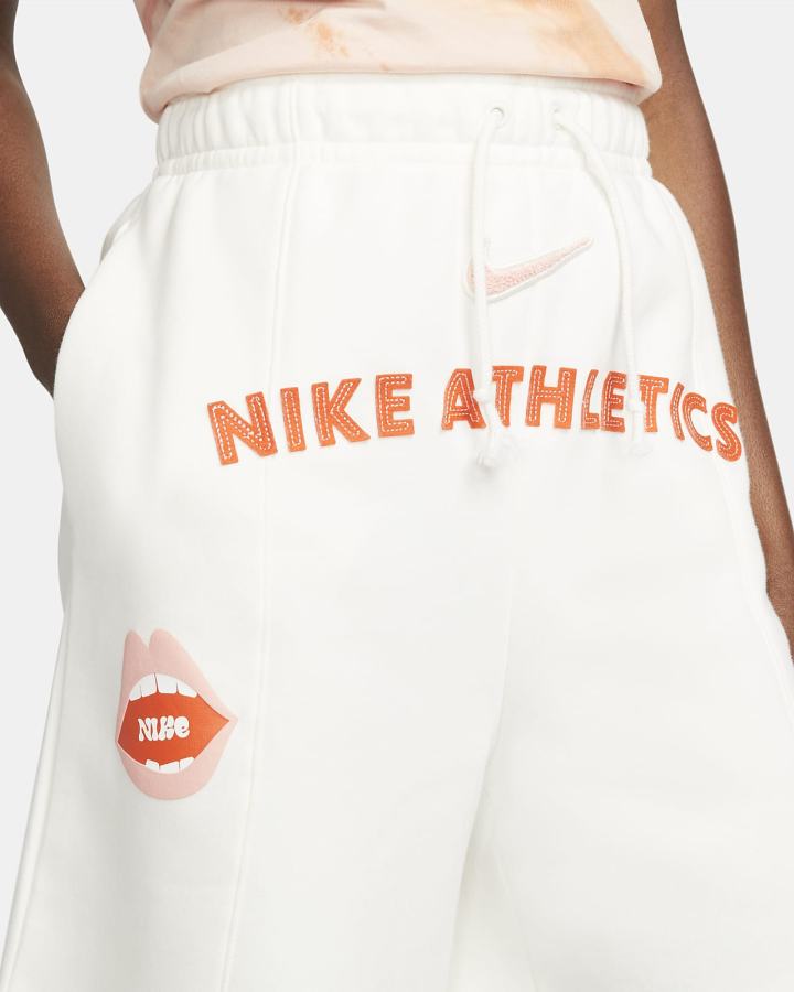 Pantalones Cortos Nike Sportswear Essentials High-Rise Fleece Mujer Coral Naranjas | PAUVK-5419