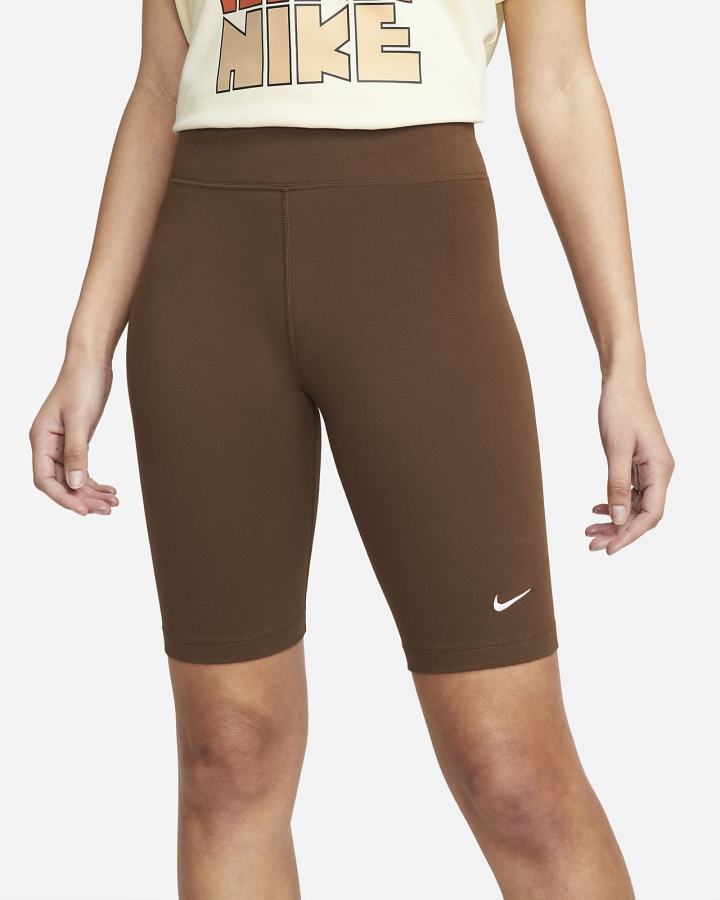 Pantalones Cortos Nike Sportswear Essential Mid-Rise Bike Mujer Blancas | RDSZY-6751