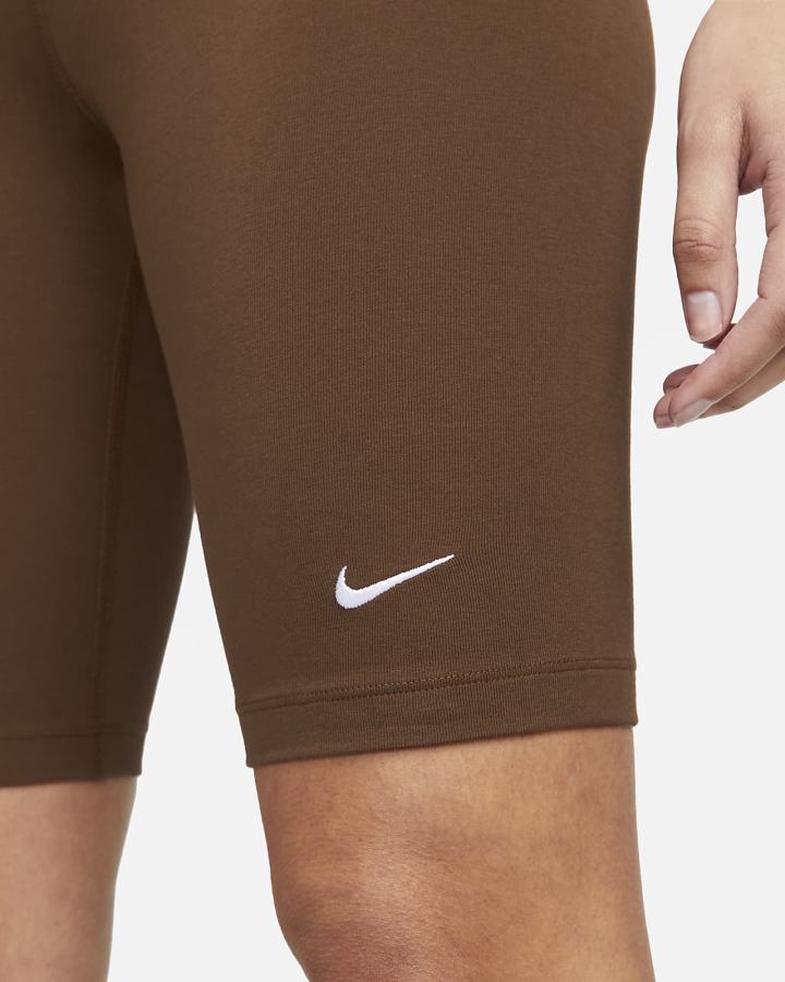 Pantalones Cortos Nike Sportswear Essential Mid-Rise Bike Mujer Blancas | RDSZY-6751