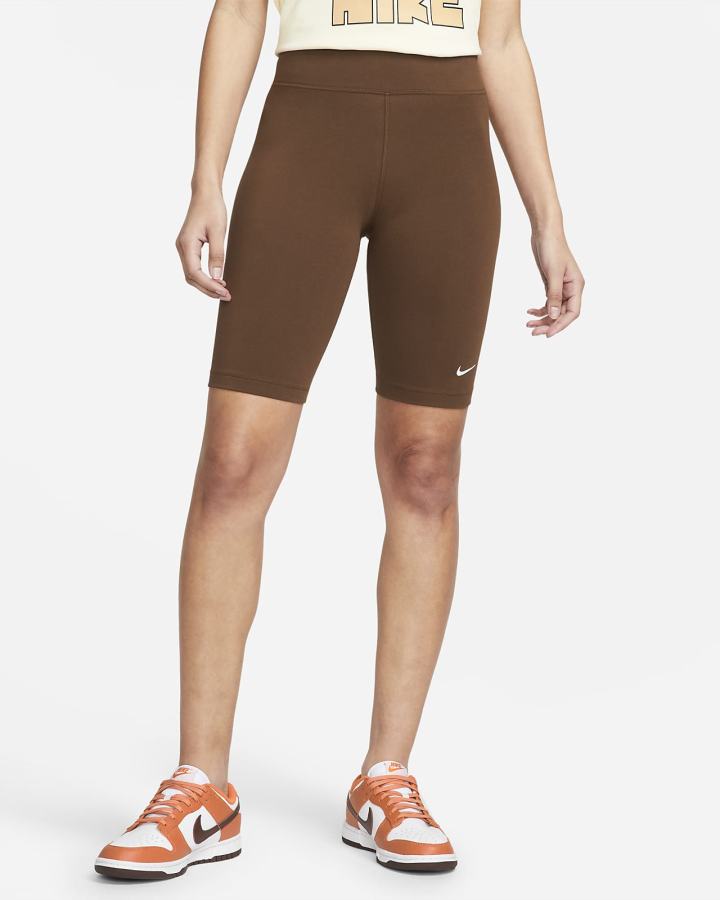 Pantalones Cortos Nike Sportswear Essential Mid-Rise Bike Mujer Blancas | RDSZY-6751