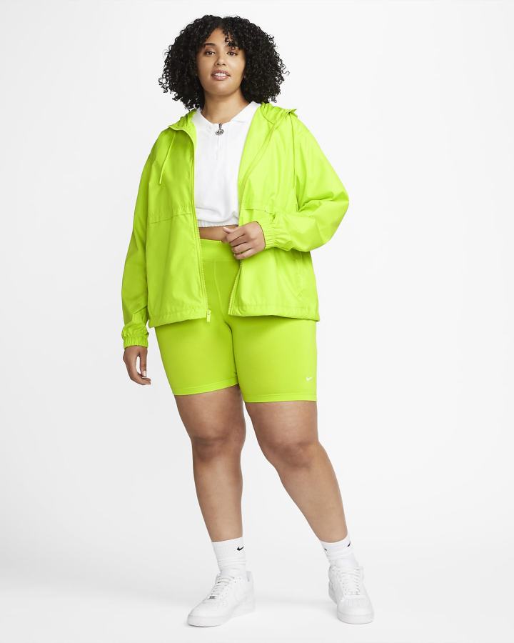 Pantalones Cortos Nike Sportswear Essential Mid-Rise Bike Mujer Verde Blancas | TQPRC-0492